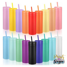 Load image into Gallery viewer, Personalized Matte Color Tumblers